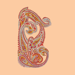 indian paisley ornament
