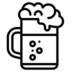 beer drink cold party icon