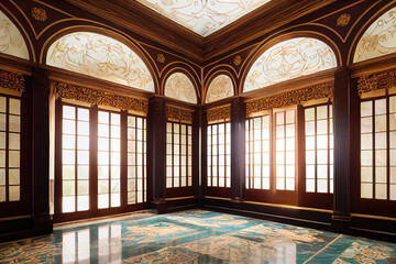 interior of a luxury mansion