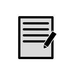 Document With Pencil Icon