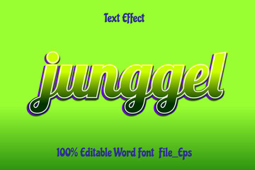 junggel gradient text effect, editable text