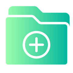 Fototapeta premium new folder gradient icon