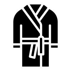 bathrobe fashion cloth wear icon