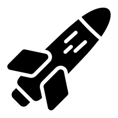 missile glyph icon