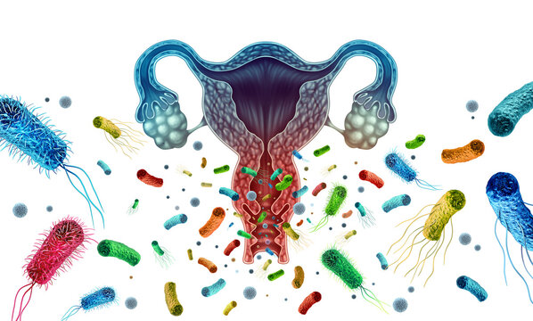 Bacterial Vaginosis concept as a vaginal inflammation caused by bacteria infection in the vagina 