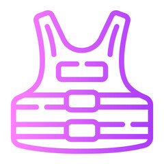 bulletproof vest gradient icon
