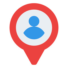 pin user location map icon