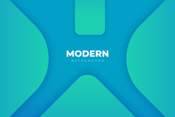 Modern abstract cyan background. Premium Vector. Suitable for banner, web design, flyer, brochure, etc.
