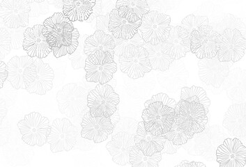 Light Gray vector elegant pattern with leaves.