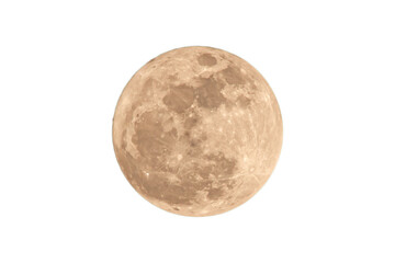 Full moon  isolated on transparent(Png) background