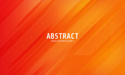 Orange geometric background. gradient creative background, modern cover design, poster and advertising concept vector.