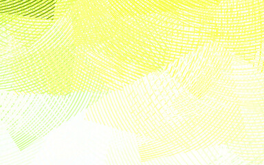 Light Green, Yellow vector layout with curved lines.