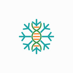 symbol of non gmo product, frozen product, vector art.