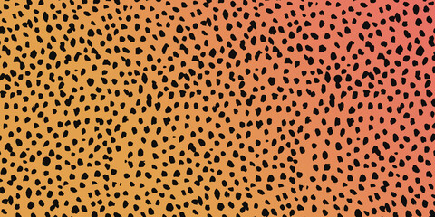 Cheetah skin texture, 3D rendering, panoramic view