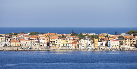 Fototapeta premium City by the Sea. Messina, Sicilia, Italy. Sunny Morning.