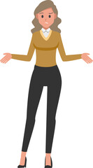 cartoon business woman  character set  ,Vector illustration 