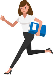 cartoon business woman  character set  ,Vector illustration 