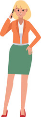 cartoon business woman  character set  ,Vector illustration 