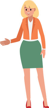 cartoon business woman  character set  ,Vector illustration 