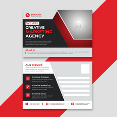 professional corporate postcard template design