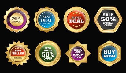 Golden sale labels