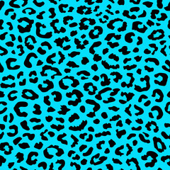 turquoise animal print. blue leopard spots seamless pattern. animal pattern. leopard print. exotic background. good for fashion, fabric, summer dress, wallpaper, backdrop, fur, coat, textile.