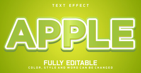 Editable apple text style effect