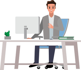 lifestyle business man character 