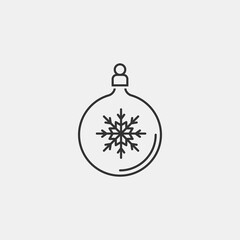 Fototapeta premium Snowflakes vector icon illustration sign