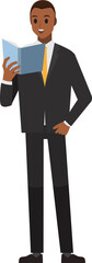 business man wear suit character