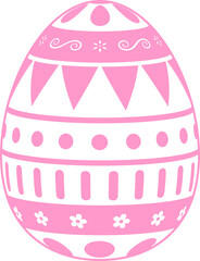 Happy Easter Day egg isolated
