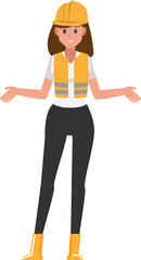 Technician woman and builders and engineers woman and mechanics 