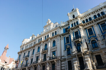 Art Nouveau building in Riga, Latvia