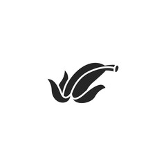 Vector sign of banana symbol is isolated on a white background. vector illustration icon color editable.