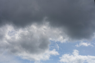 A sky full of clouds just before a storm
