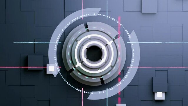 Sci-Fi Abstract Animated HUD Background Loop. These unique footage for the unique atmosphere of your video. Create a futurism and a new mood for your projects.
