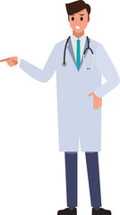 Medical  and  doctor ,Vector illustration cartoon character set