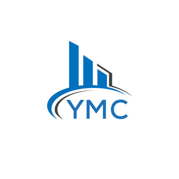YMC letter logo. YMC blue image. YMC Monogram logo design for entrepreneur and business. YMC best icon.	
