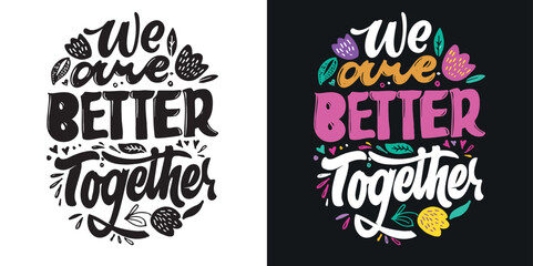 Fototapeta premium Hand drawn motivation lettering phrase in modern calligraphy style. Inspiration slogan for print and poster design. Vector