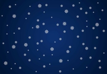 christmas background with snowflakes