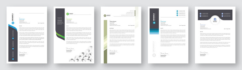 Clean and Professional Business Letterhead Design. Modern & Creative Business Letterhead Design Template. Corporate Letterhead Design Template. Abstract Letterhead Design. Letterhead Bundle Design.