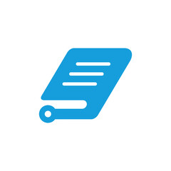 document data technology logo design vector sign