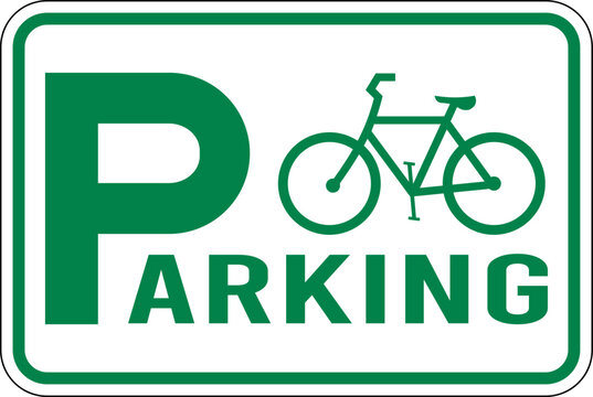 bicycle parking only - bicycle parking sign