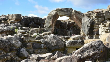 Nuragic complex on island Sardinia,Italy