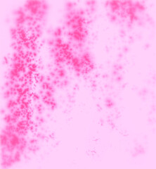 Watercolor pink background with bubbles