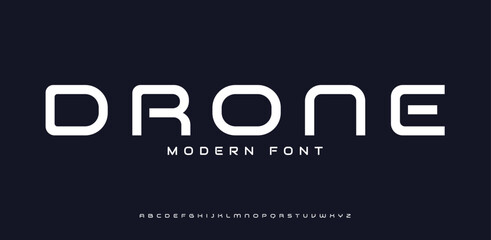 Tech font and Modern alphabet. Future logo typo. Minimal urban font letter set. Luxury vector typeface for a company. Monogram gaming fonts for logo design.