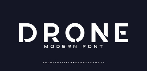Tech font and Modern alphabet. Future logo typo. Minimal urban font letter set. Luxury vector typeface for a company. Monogram gaming fonts for logo design.