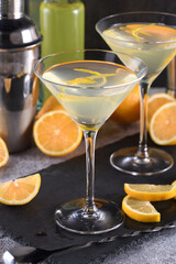 Lemon drop martini with zest offers a sophisticated twist to a cocktail. This light and savory favorite combines vodka, orange liqueur, fresh lemon juice and zest.
