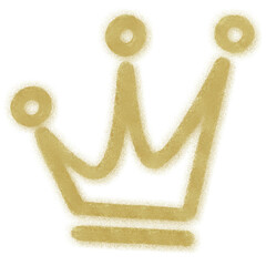 golden crown isolated on white
