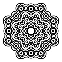 Clip art with abstract black single pattern